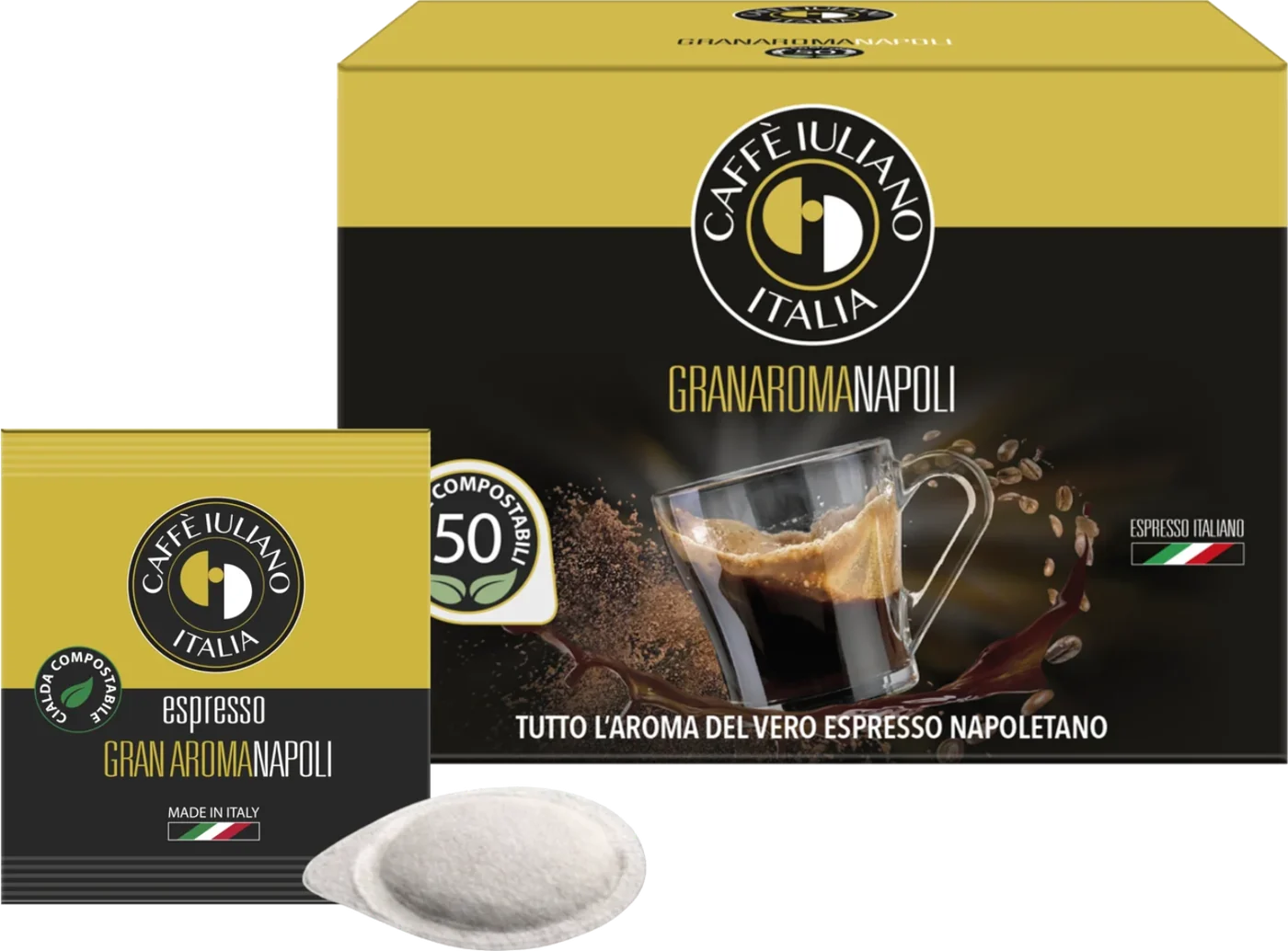 Kutia Gran Aroma Napoli me qeskën dhe cialden e kafesë